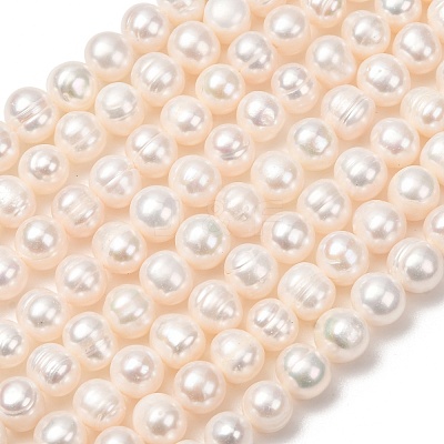 Natural Cultured Freshwater Pearl Beads Strands PA-CBABE82-06D-1