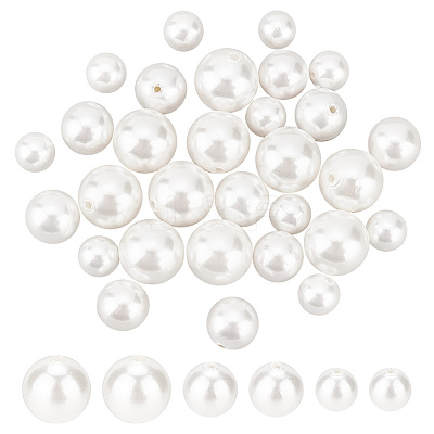 30Pcs 3 Sizes Shell Pearl Beads BSHE-PH0001-21-1