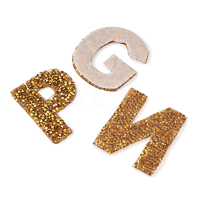 Alphabet Rhinestone Patches FW-TAC0001-01F-1