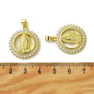 Brass Micro Pave Cubic Zirconia Pendants KK-H472-53E-G-1