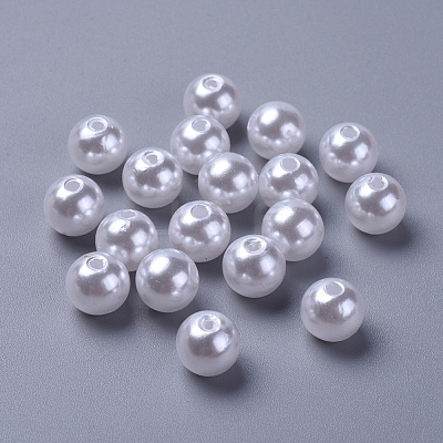 Imitated Pearl Acrylic Beads PACR-10D-1-1
