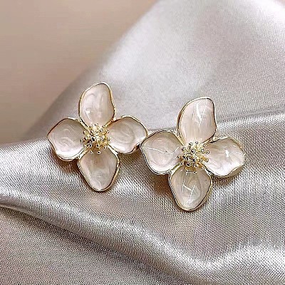 Alloy Enamel Stud Earrings FS-WG082C3-01-1