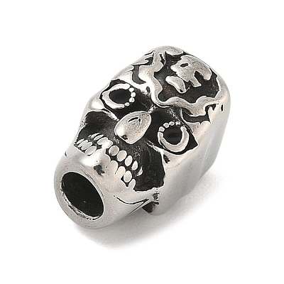 304 Stainless Steel European Beads STAS-S183-05C-AS-1
