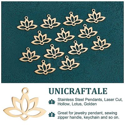 20Pcs 201 Stainless Steel Pendants STAS-UN0040-69-1