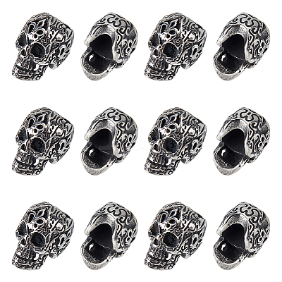 12Pcs 304 Stainless Steel European Beads STAS-HS0001-05-1