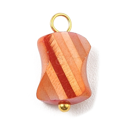 Electroplated Glass Pendants PALLOY-JF02206-1