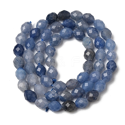 Natural Blue Aventurine Beads Strands G-K376-F13-01-1