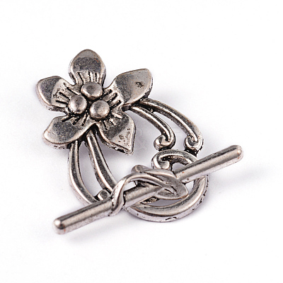 Tibetan Style Alloy Toggle Clasps LS-LF0677Y-1