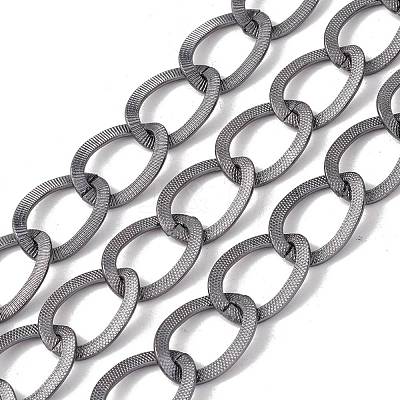 Oval Oxidation Aluminum Curb Chains CHA-G001-02P-1