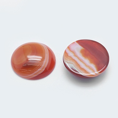 Natural Striped Agate/Banded Agate Cabochons G-G760-B01-05-1