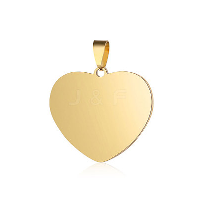 201 Stainless Steel Stamping Blank Tag Pendants STAS-S105-T590-25-2-1