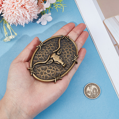 1Pc Tibetan Style Alloy Belt Buckles FIND-GF0009-31AB-1