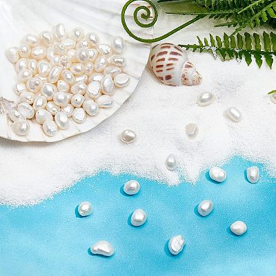 2 Strands Natural Cultured Freshwater Pearl Beads Strands PEAR-NB0001-10-1
