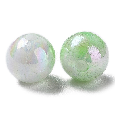 Two Tone Opaque Acrylic Beads SACR-P024-01A-W03-1