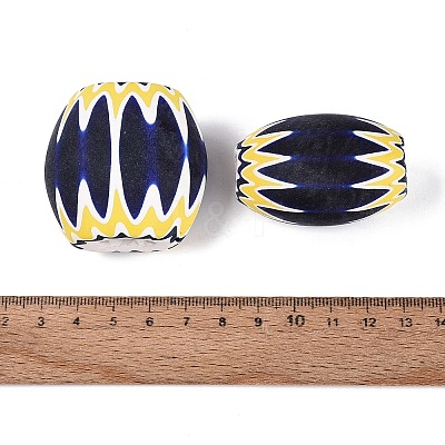 Handmade Millefiori Glass Barrel Beads LA-N002-32B-1