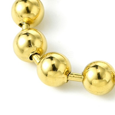 Ion Plating(IP) 304 Stainless Steel Bead Necklaces for Men Women NJEW-C053-05C-G-1