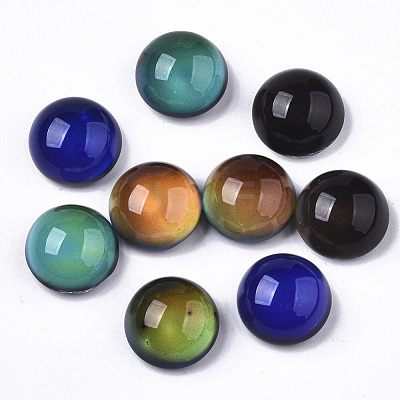 Translucent Glass Cabochons GLAA-T023-03D-1