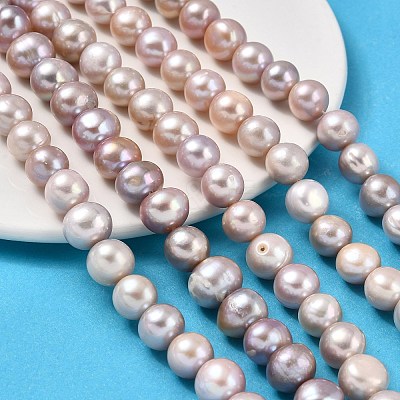 Natural Cultured Freshwater Pearl Beads Strands PEAR-I007-07S-01B-1