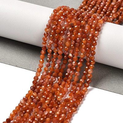 Natural South Red Agate Beads Strands G-Z074-A02-01B-1