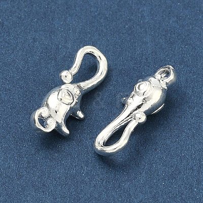 925 Sterling Silver Hook Clasps STER-A050-09B-S-1
