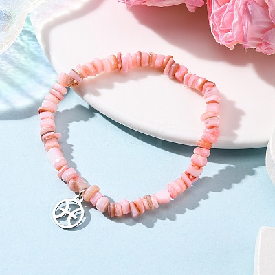 Constellation Non-Tarnish 304 Stainless Steel Charms Bracelets BJEW-JB12480-04-1