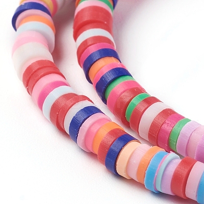 Handmade Polymer Clay Beads CLAY-R067-4.0mm-M1-1
