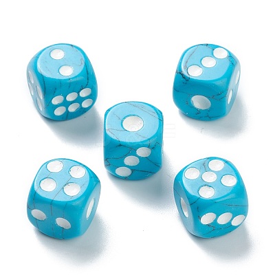 Synthetic Turquoise Cabochons G-M378-02D-1