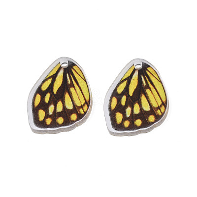 Printed Translucent Acrylic Pendants OACR-N133-026-1