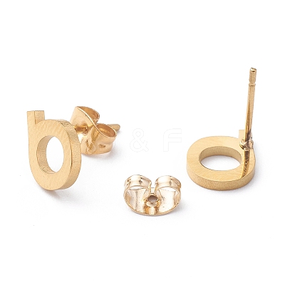 Ion Plating(IP) 304 Stainless Steel Stud Earrings STAS-Z028-A-21G-1