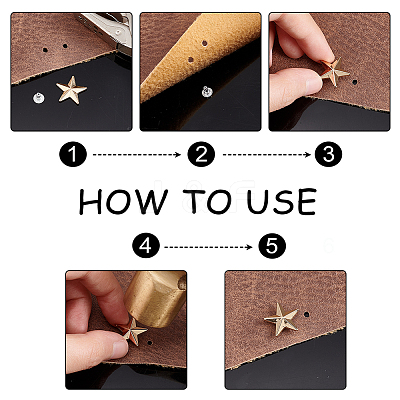 30 Sets 3 Style Zinc Alloy Garment Semi-Tublar Rivets FIND-AR0003-49-1
