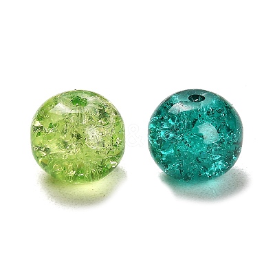 Transparent Crackle Glass Beads CCG-MSMC0002-01-M-1