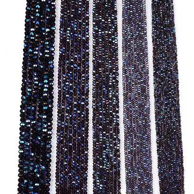 Electroplate Glass Beads Strands EGLA-A044-T3mm-L15-1