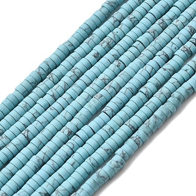Dyed Synthetic Turquoise Beads Strands G-Z089-A04-F-1