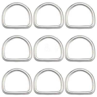 304 Stainless Steel D Rings STAS-CP0001-05C-1