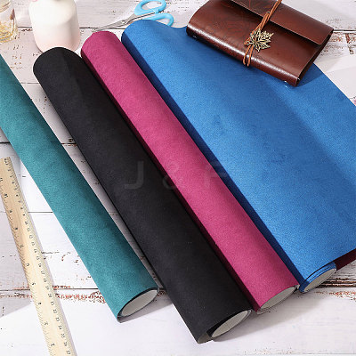 6 Styles DIY Microfiber Leather Fabrics DIY-GL0005-68-1