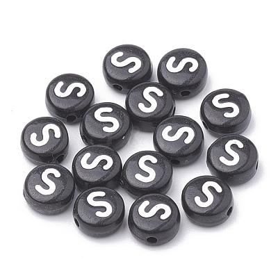 Opaque Acrylic Beads SACR-N002-02S-1