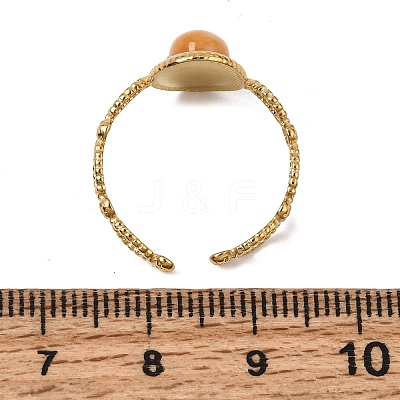 304 Stainless Steel Cuff Open Rings for Women GG-CBA7994-01G-10-1