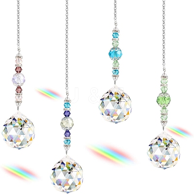 Glass Round Hanging Ornaments PW-WG403AA-01-1