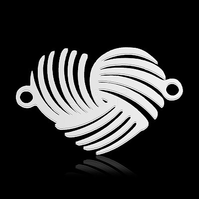 Non-Tarnish 201 Stainless Steel Connector Charms STAS-N090-LA873-1-1