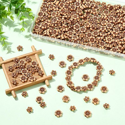 400Pcs 2 Styles Opaque Acrylic Beads SACR-YW0002-15-1