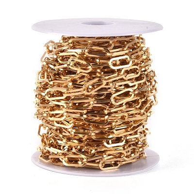 304 Stainless Steel Paperclip Chains CHS-L022-05G-1