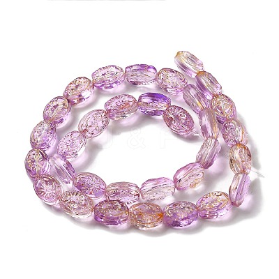 Transparent Glass Beads Strands GLAA-F114-05F-1