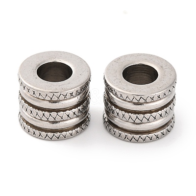 Non-Tarnish 304 Stainless Steel European Beads STAS-I149-34P-1