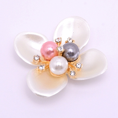 ABS Imitation Pearl Cabochons Accessories FIND-TAC0001-14A-1