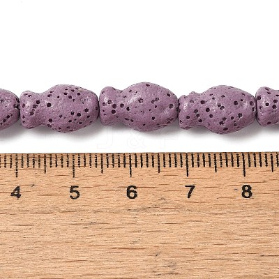 Natural Lava Rock Beads Strands G-U007-01I-1