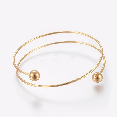 Ion Plating(IP) 304 Stainless Steel Bangles Making X-MAK-K019-01G-1