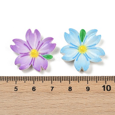 Opaque Resin Enamel Cabochons CRES-D308-10-1