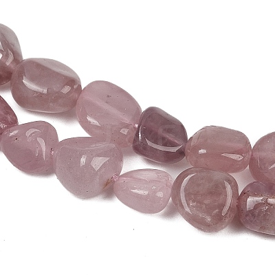 Natural Madagascar Rose Quartz Beads Strands G-Q060-E21-03-1