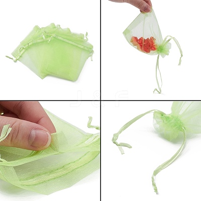 Organza Gift Bags with Drawstring X-OP-R016-9x12cm-11-1