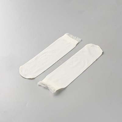Solid Color Acrylic Fiber Socks AJEW-WH20067-059A-1